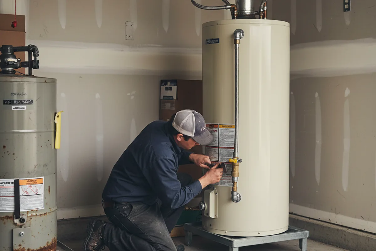 Water heater and shutoff valve replacement in Dauphin Island