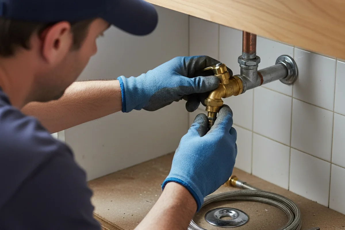Shutoff valve and fitting work during Faucet and Fixture Repair in Dauphin Island